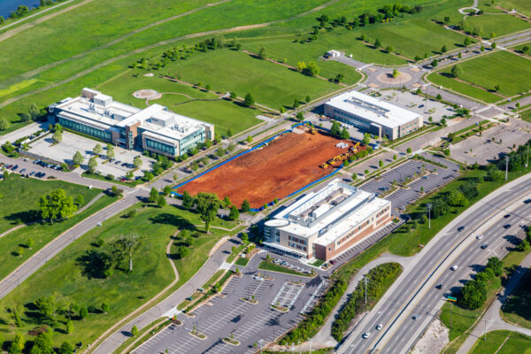 Close up of UT Research Park development