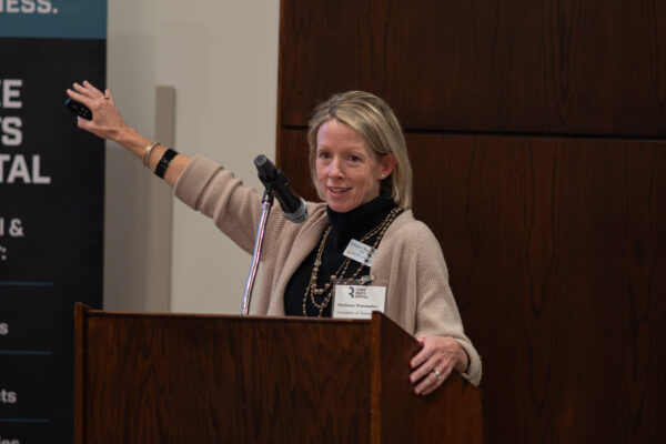 Marianne Wanamaker speaking at event.